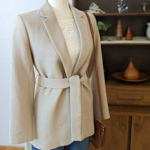 Sandro Paris Beige Jacket/Blazer NWT Sz 34 (Small)